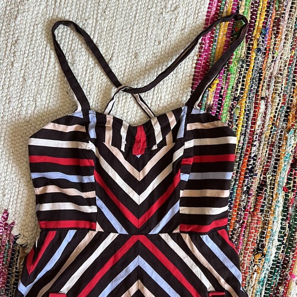 Striped‎ Sundress With Pockets - XS - Picture 2 of 4